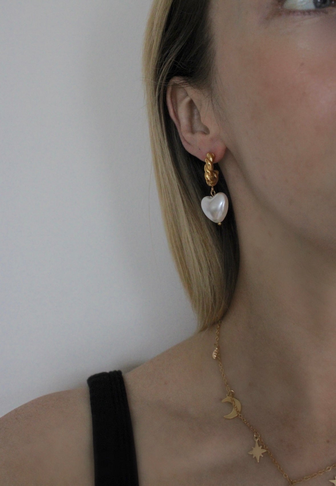 Gold Rush Heart Earrings