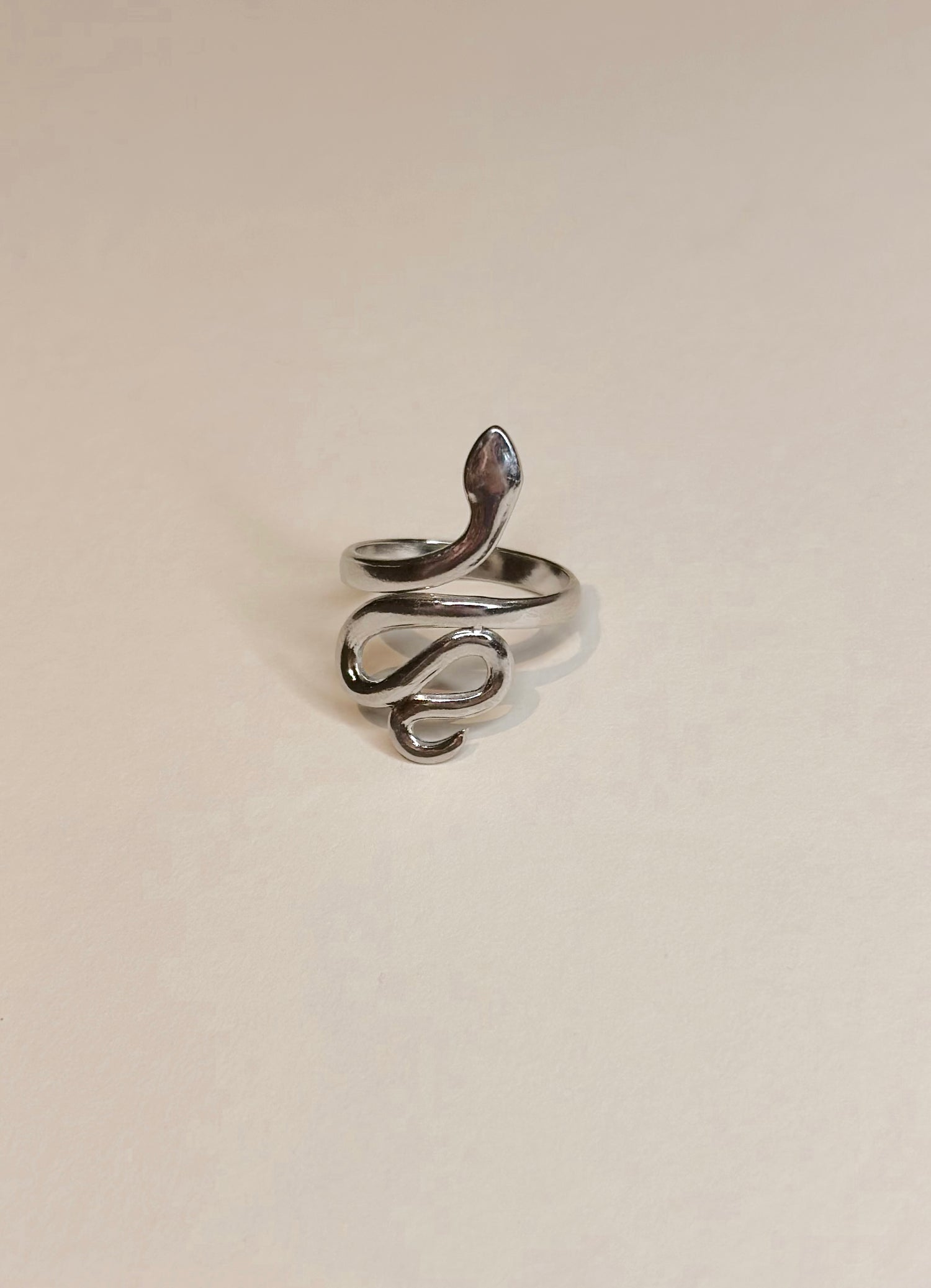 Snake Ring Adjustable - Silver