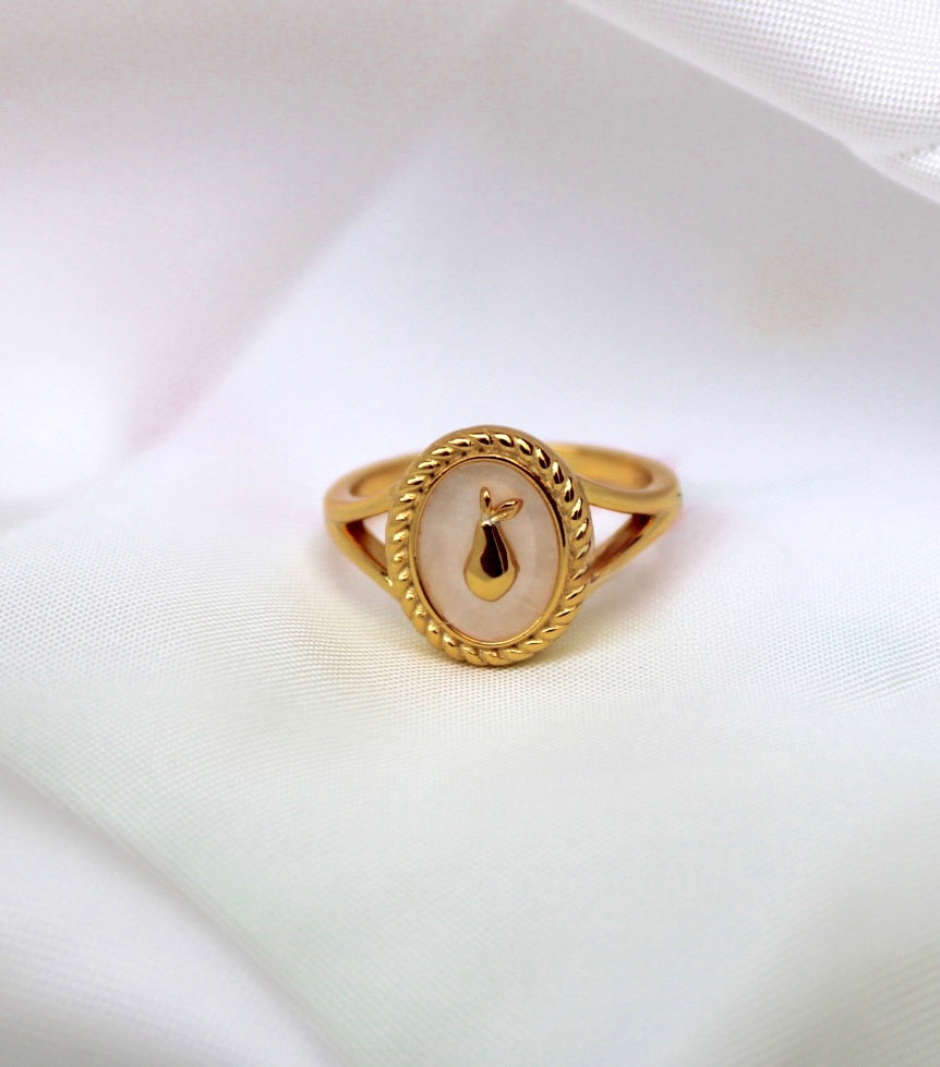 Signature Pear Ring