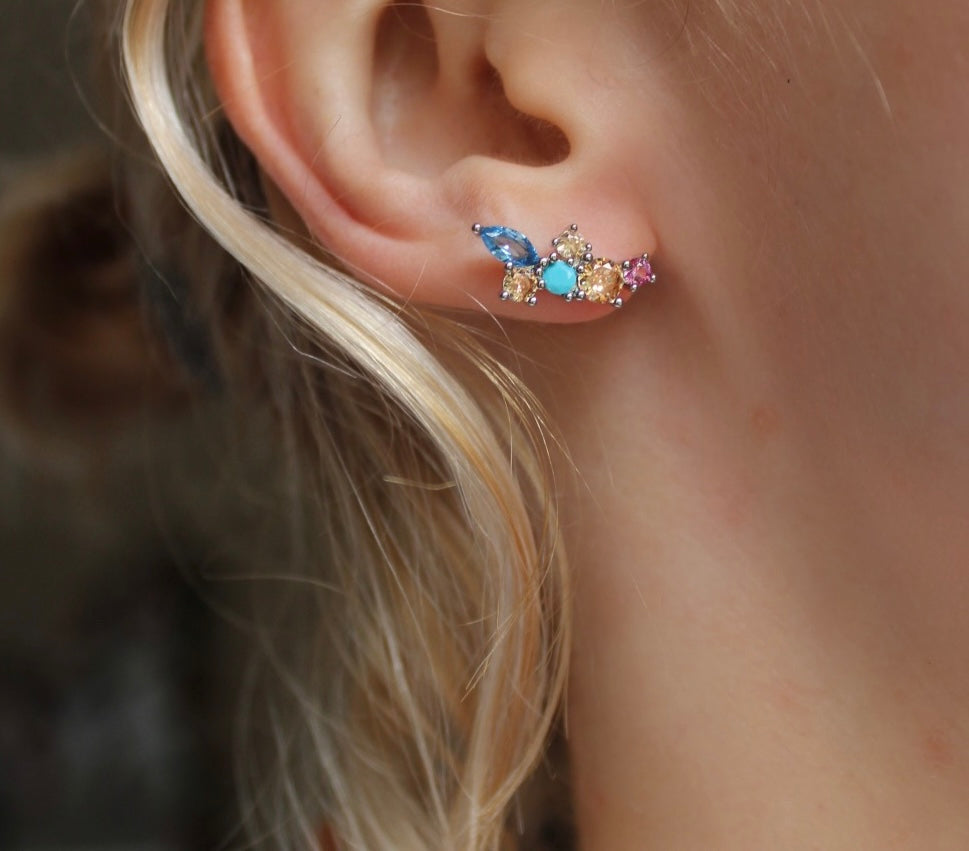 Wildflower Earrings - Silver*