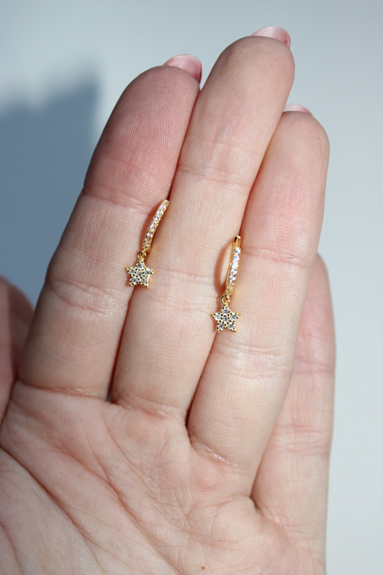 Glimmer Star Hoops