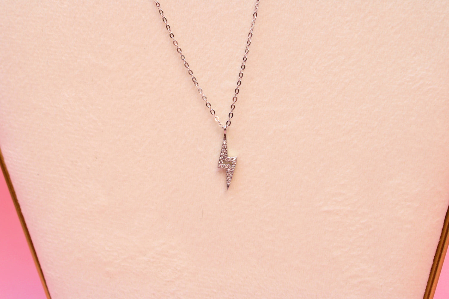 Lightning Bolt Necklace - Silver