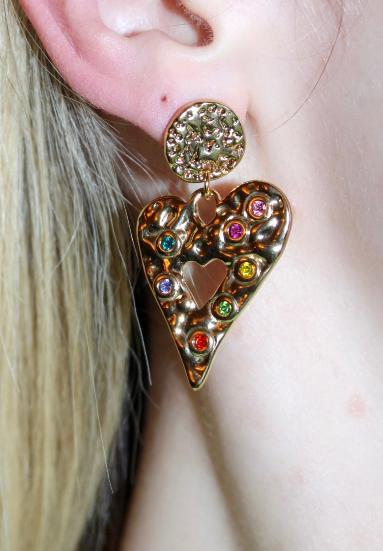 Sabrina Heart Earrings