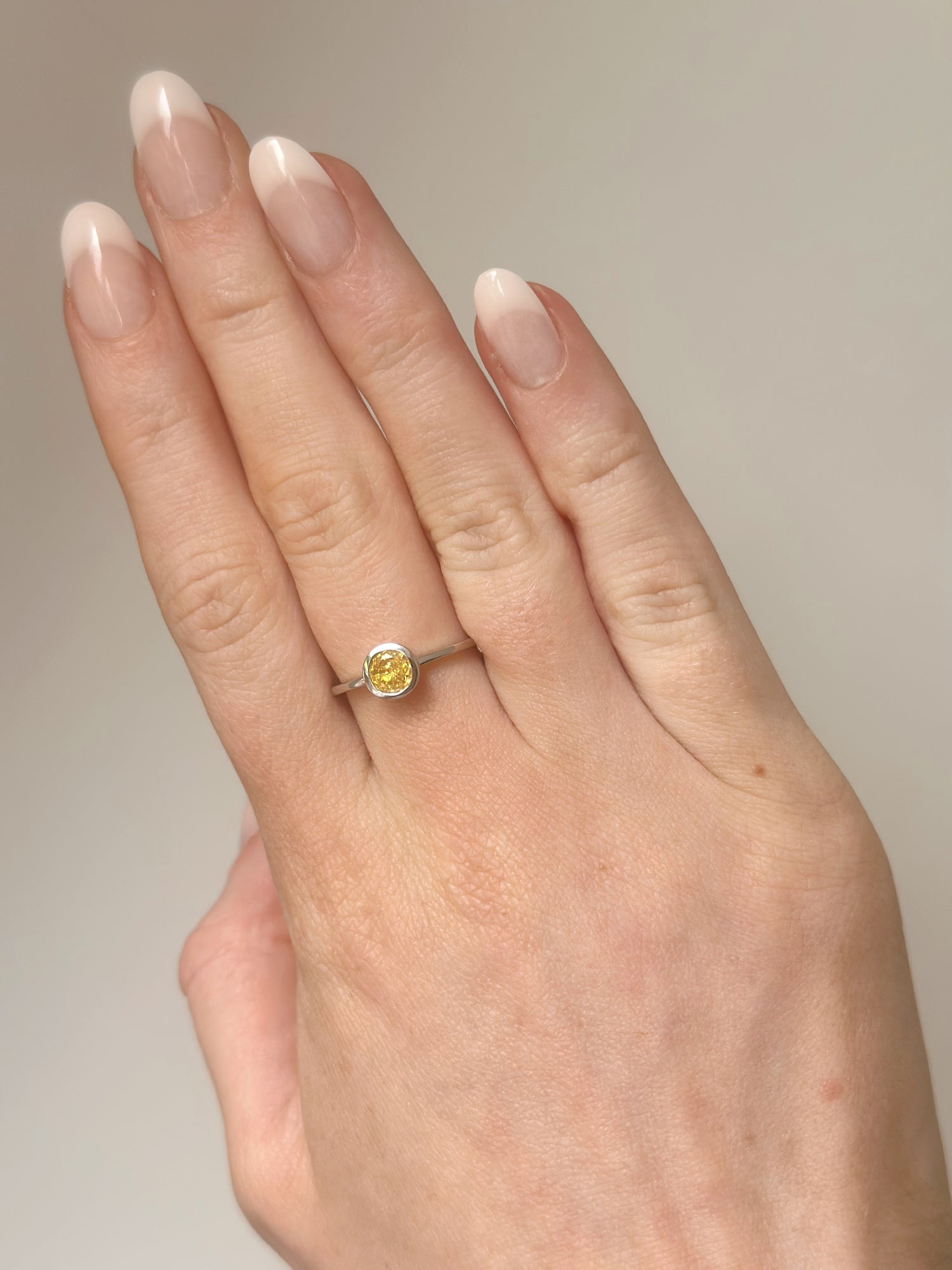 Orelia Mustard Ring - Silver