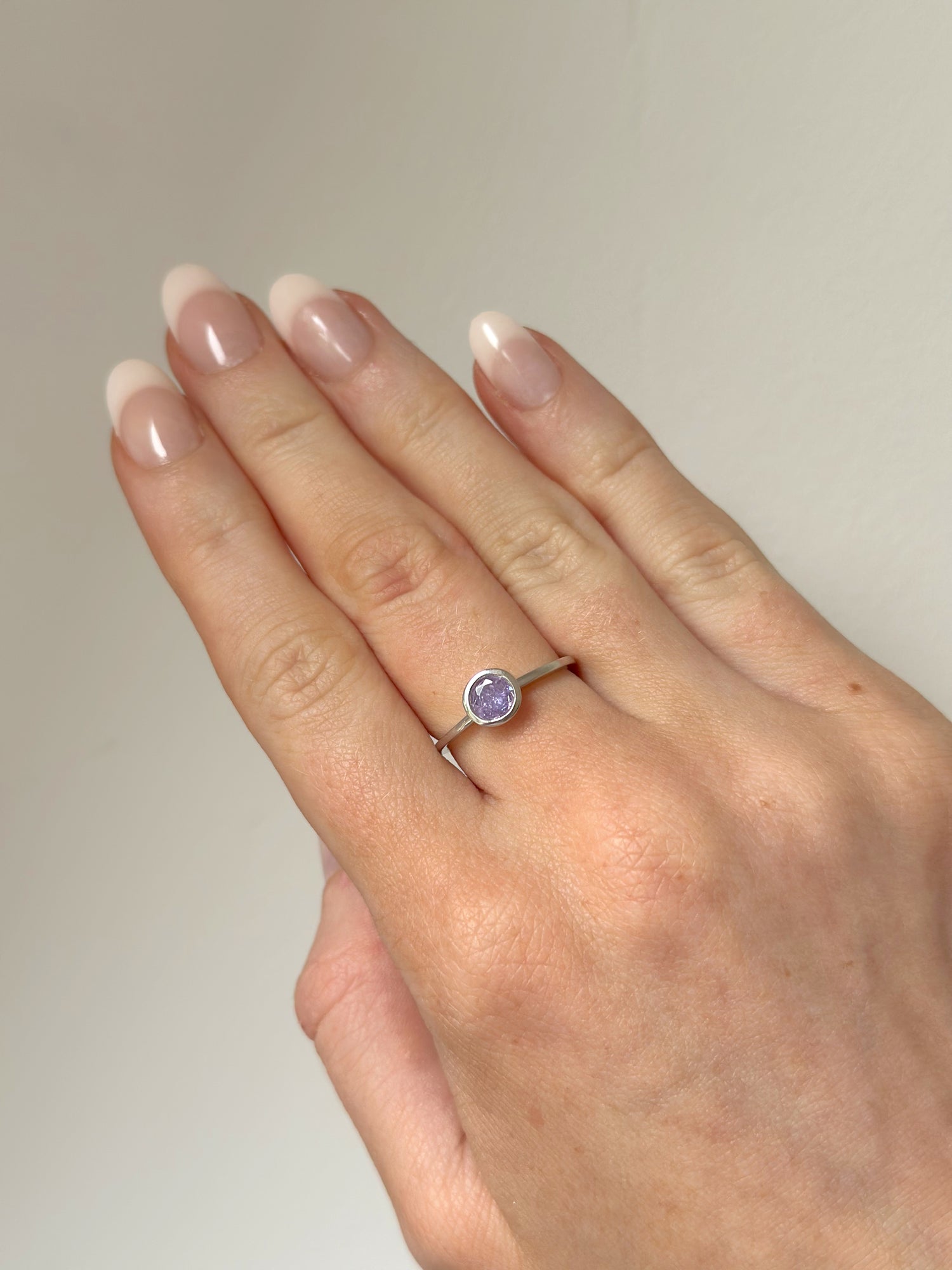 Orelia Lilac Ring - Silver