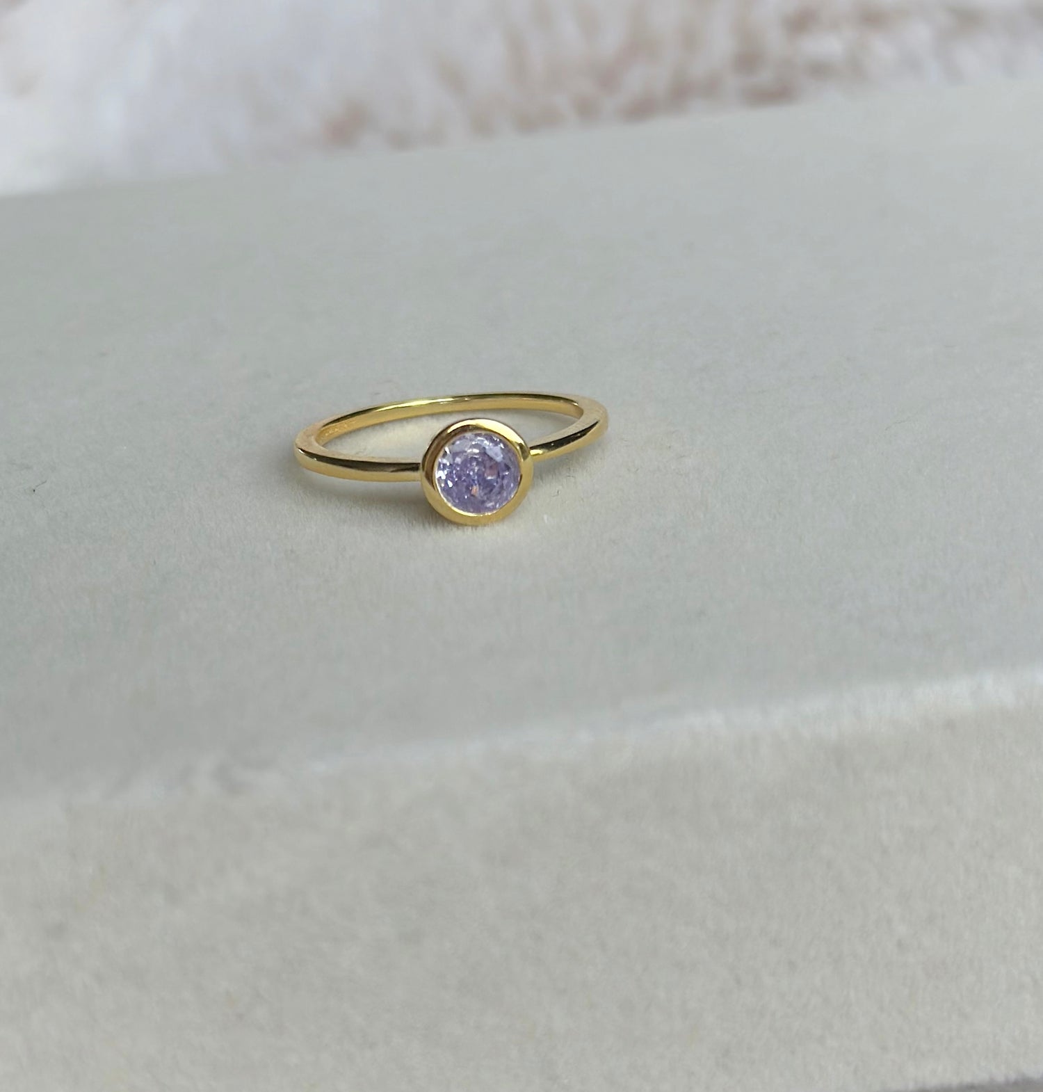 Orelia Lilac Ring - Gold